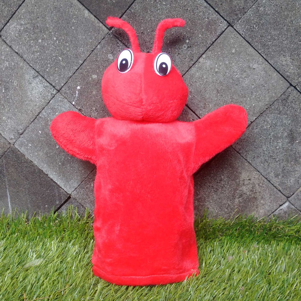 Boneka Tangan semut merah hitam -Boneka Edukasi