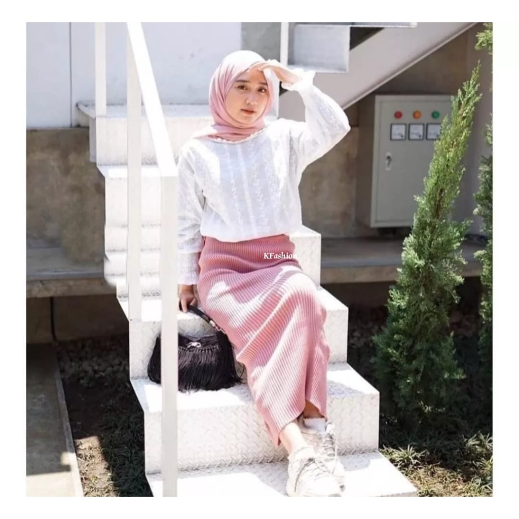 ROK SPAN RAJUT PANJANG // ROK RAJUT PREMIUM // ROK SPAN KNITTED // ROK RAJUT (BISA COD)