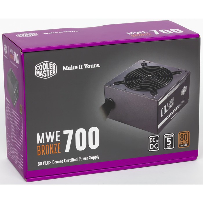COOLER MASTER POWER SUPPLY MWE 700 BRONZE