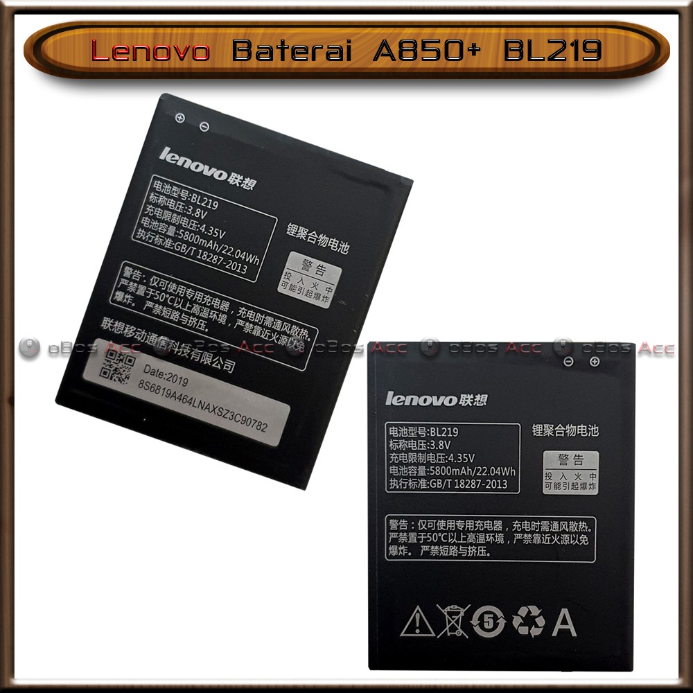 Baterai Lenovo A850 A 850 A850 Plus Bl219 Bl 219 Double Power Batre Batrai Shopee Indonesia