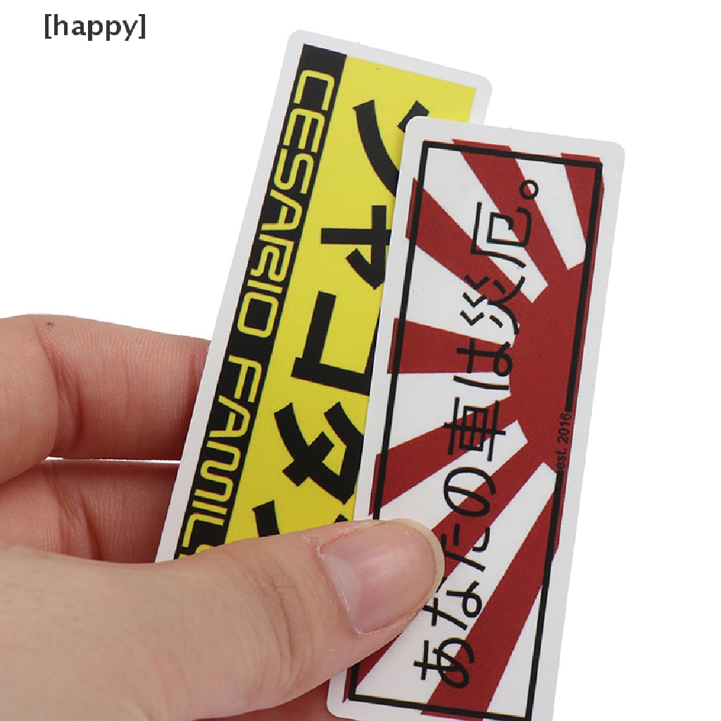 Ha 50pcs Stiker Racing Jdm Untuk Skateboardlaptopkulkasmobil