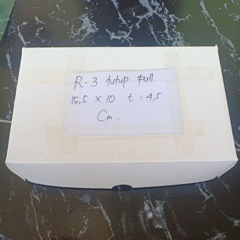 DUS KUE R3 tutup full  (IVORY)  dus hajatan/dos roti/dus snack ultah/snack box/dos/kotak/ dus jajan