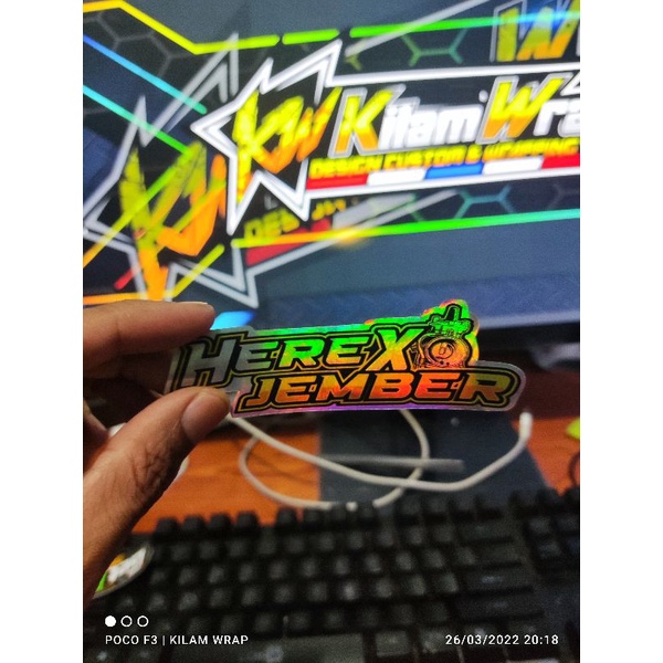 STIKER HOLOGRAM HEREX JEMBER,JATIM,GENK