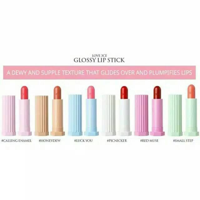 3ce Love Glossy Lipstick