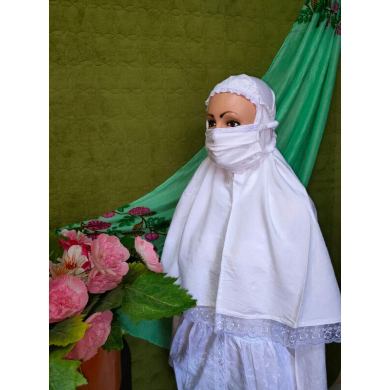 Jilbab Hijab Bergo Putih