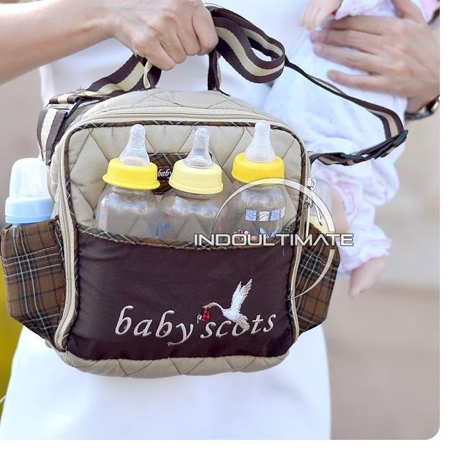 Tas Bayi BABY SCOTS / Tas Baby / Tas diapers/ Tas Diaper / Tas POPOK / Tas Susu / Diaper bag BY-09