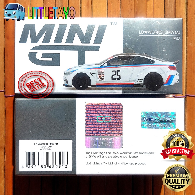 MINI GT LB WORKS BMW M4 IMSA RHD PUTIH - LIBERTY WALK M2 M3 GT2 GT3 MIJO EXCLUSIVE MERCEDES BENZ MGT