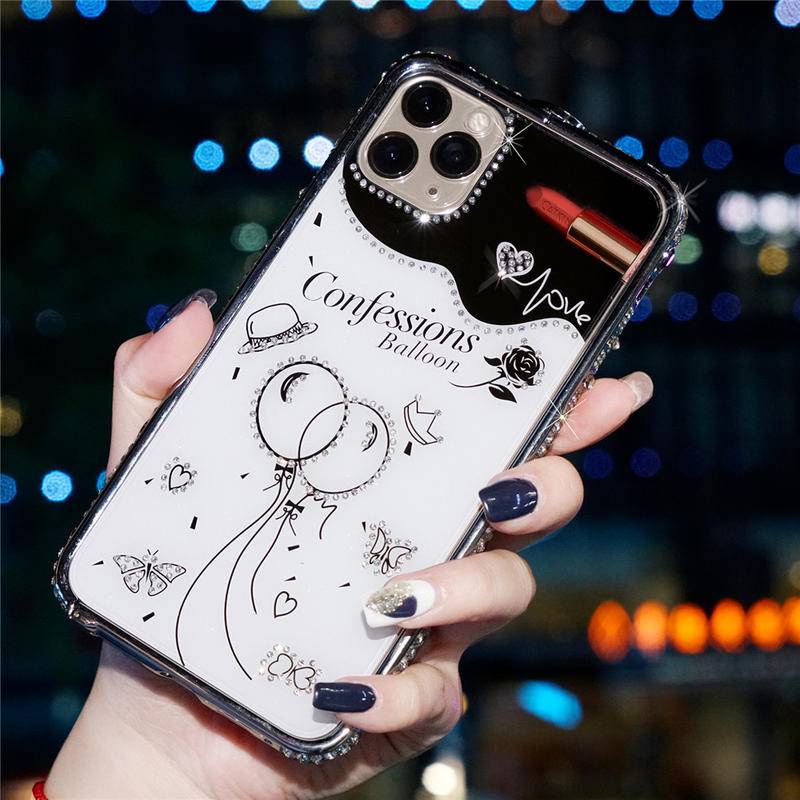 Case Bumper Metal Hias Glitter Berlian Imitasi Cover iPhone 13 12 11 Pro MAX X XS MAX XR 13 12 11