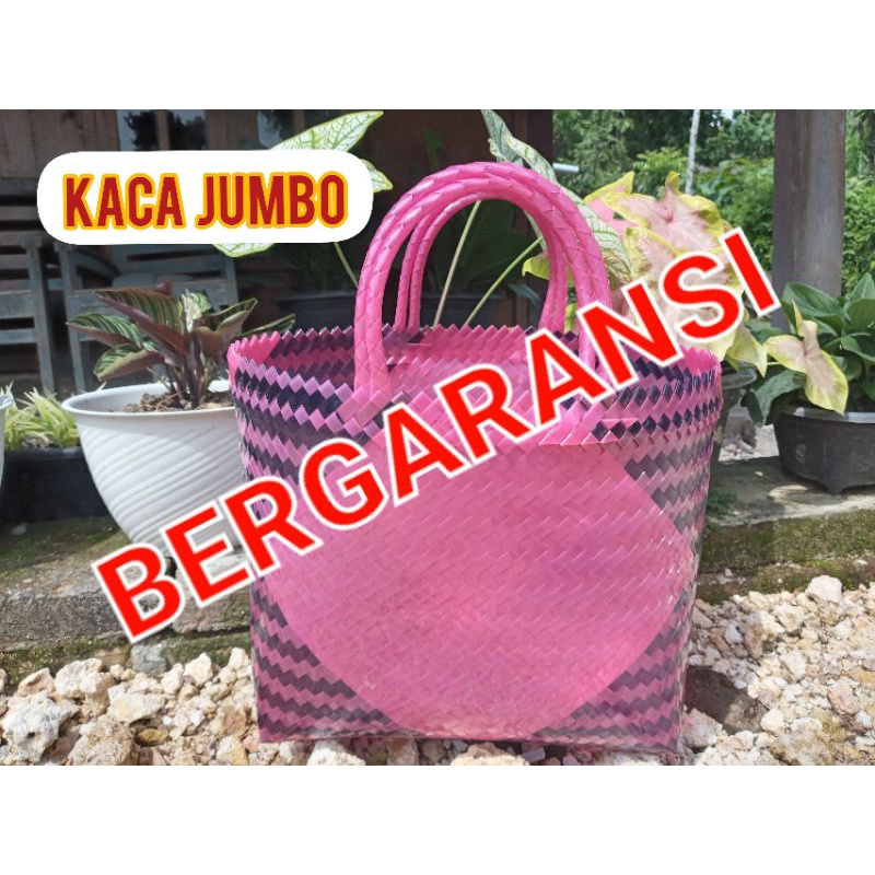 Tas Anyaman Plastik KACA JUMBO PREMIUM/ TAS JUMBO PLASTIK PREMIUM/ TAS KACA JUMBO