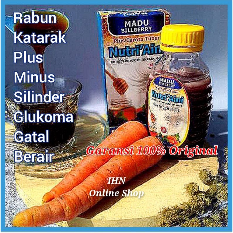 SUPLEMEN MATA TERBAIK / VITAMIN DAN NUTRISI MATA HERBAL / MADU NUTRI AINI ORIGINAL / NUTRI'AINI ASLI