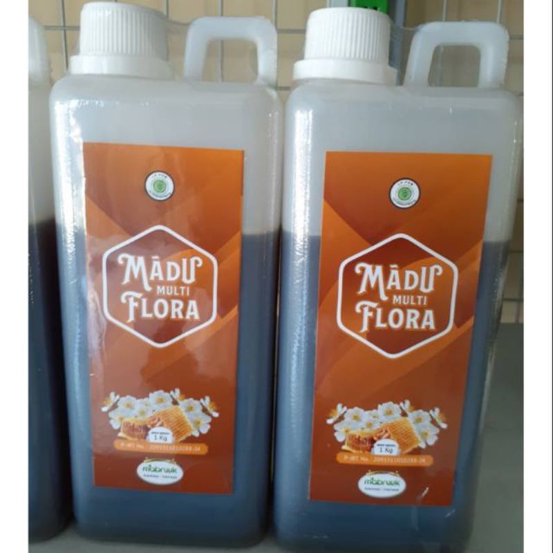 

madu MULTI FLORA MABRUUK 1kg | madu murni - madu asli