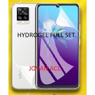 VIVO Y33S Y21T Y21 2021 Y21S Y20 Y20S Y20 2021 Y20S G Y20SG ANTI GORES HYDROGEL FULL SET BENING DEPAN BELAKANG SCREEN GUARD GEL PELINDUNG LAYAR DAN ANTI JAMUR