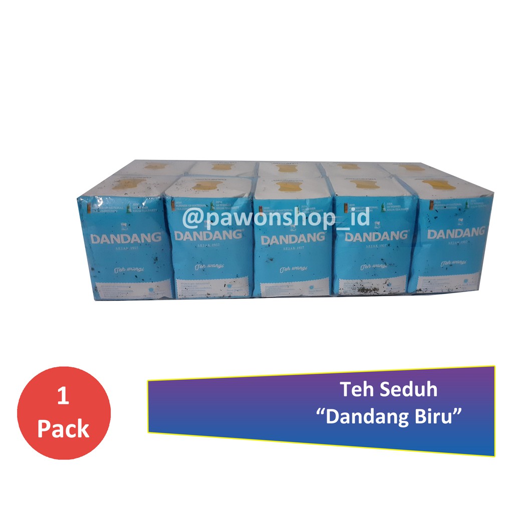 

Teh Seduh Dandang Biru 1 Pack isi 10 Bungkus X 40gr