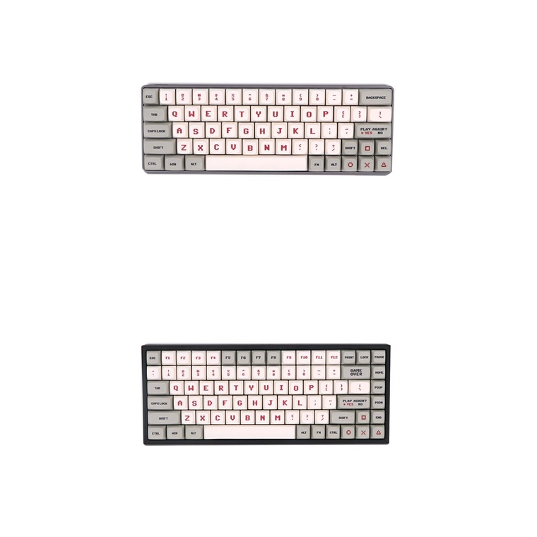 Keycaps Keyboard Mekanikal Pbt Xda Sublimation Fc Retro Untuk Gh60 / 64 / 68 / 104