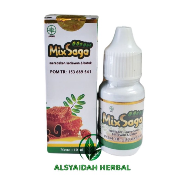 

MIX SAGA -MixSaga Herbal Tetes Mengatasi Sariawan Batuk Amandel Panas dalam dan Radang Tenggorokan