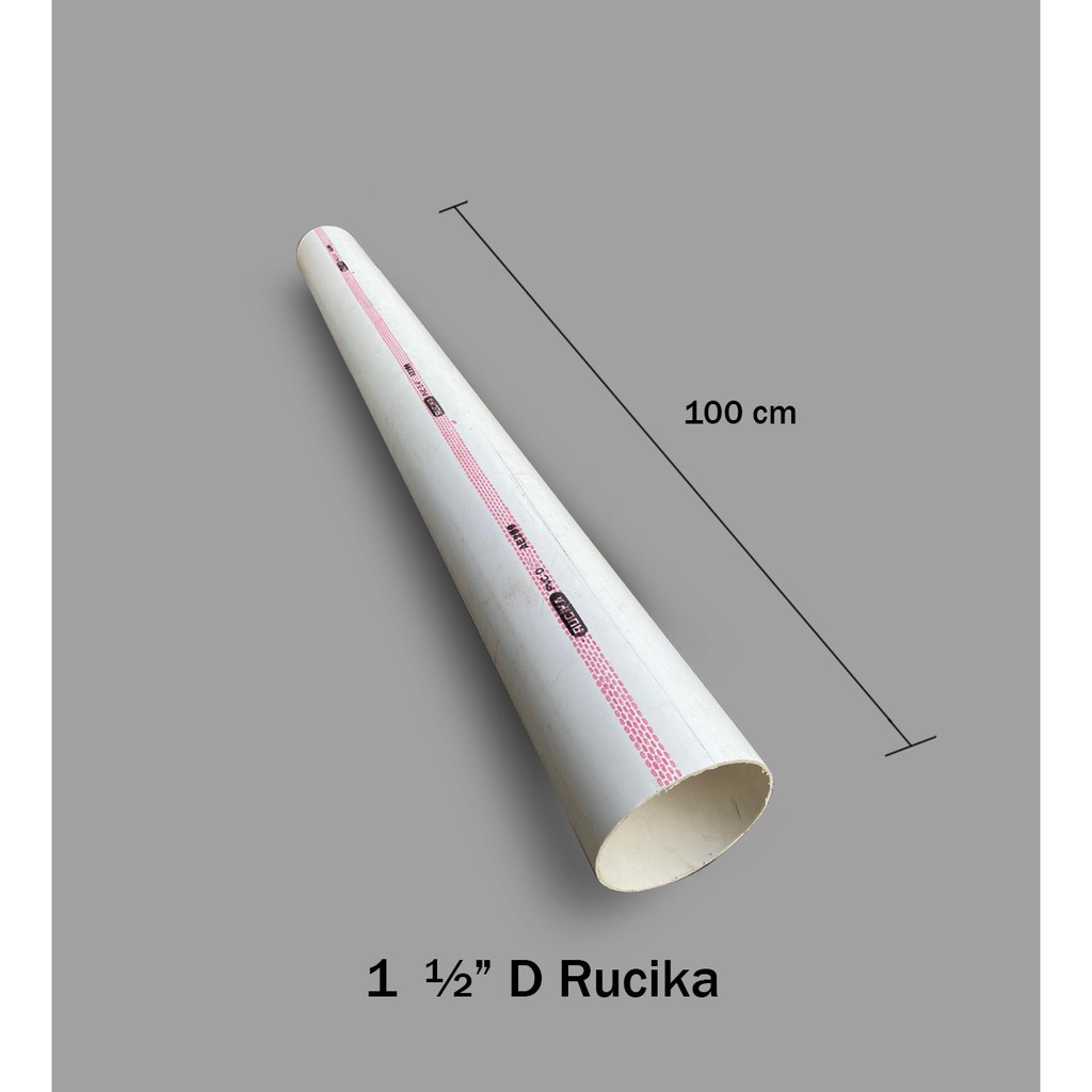 Pipa potongan 1 1/2 Inch D Rucika 100 cm