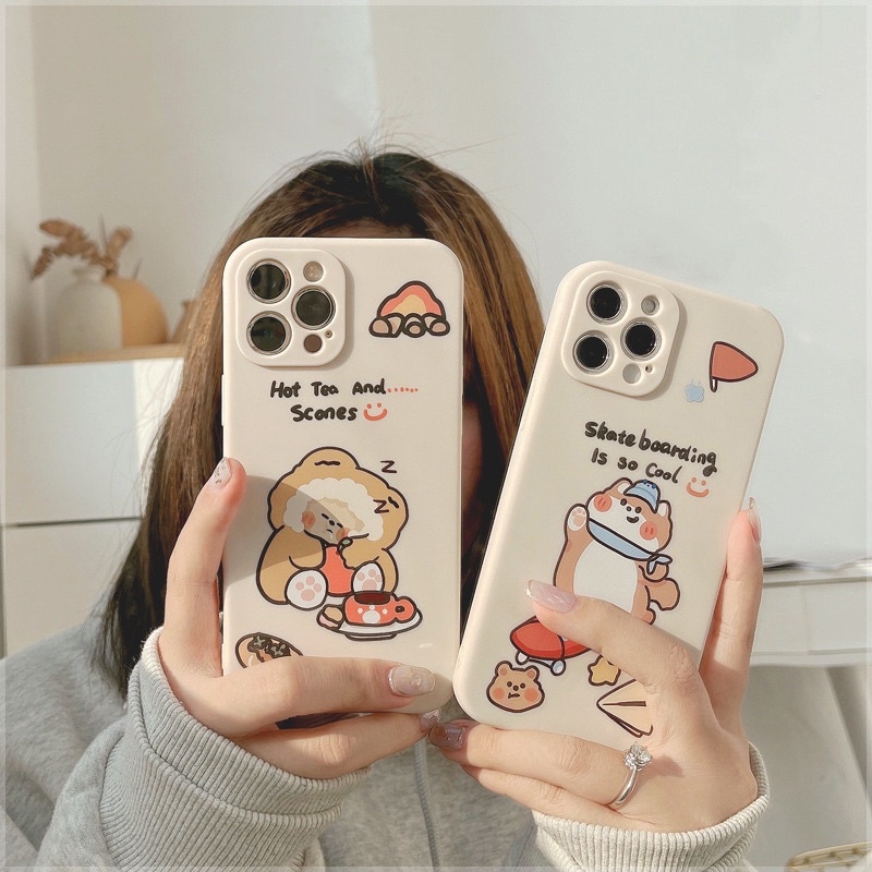 Softcase Silicone Cartoon Lens Cover For iPhone 12 11 Pro Max X Xr Xs Max 8Plus 7Plus 8 7