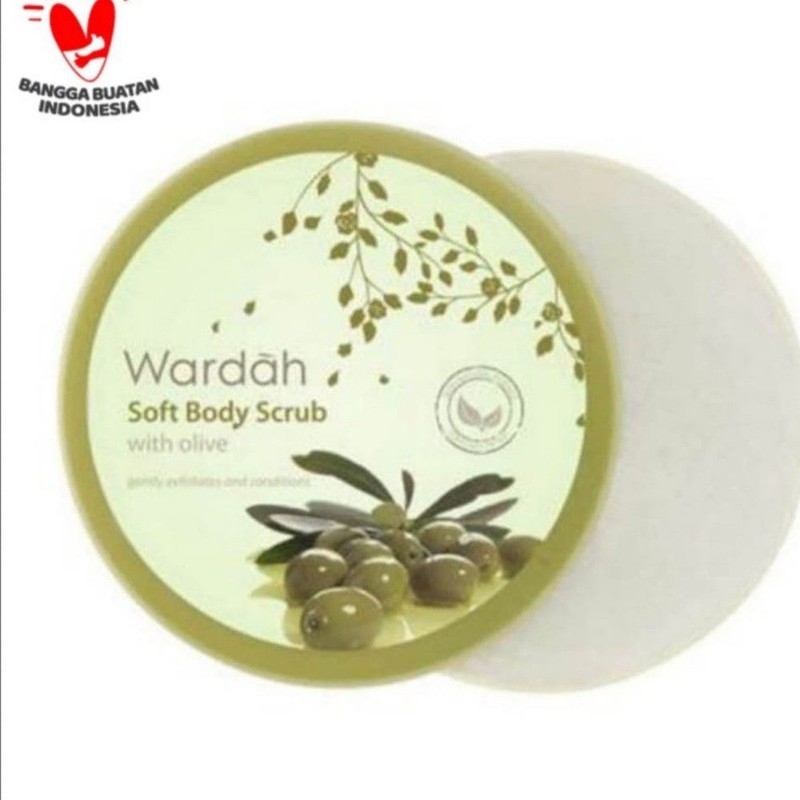 Wardah Soft Body Scrub With Olive 240 ml [ JUMBO ]