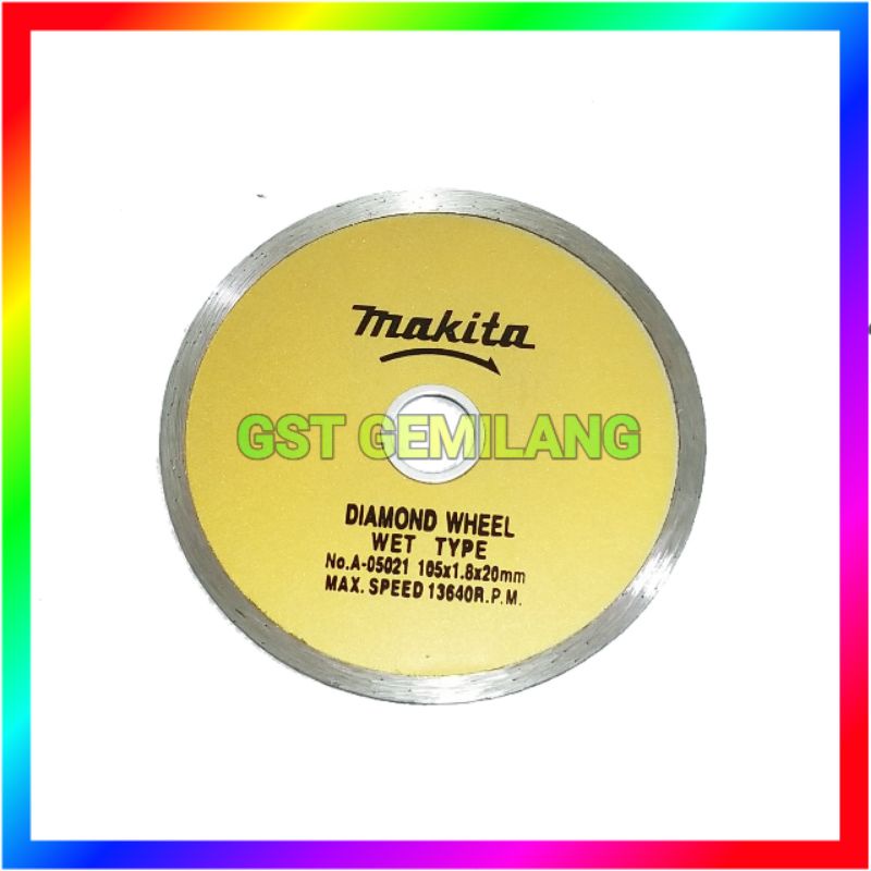 Diamond blade Mata potong keramik MAKITA basah wet 105mm