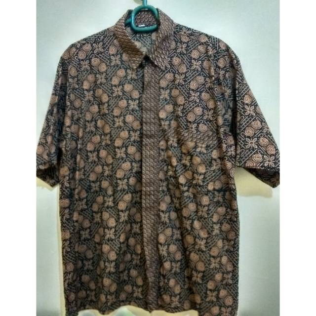 Kemeja Batik Krisna jaya wa Size M coklat Gold