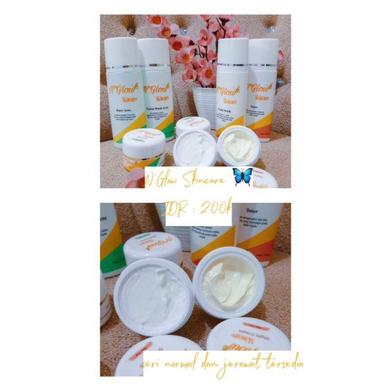 3 paket hemat N'glow skincare harga reseller