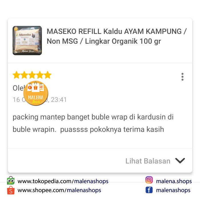 

ds001vv Maseko Refill Kaldu Ayam Kampung / Non Msg / Lingkar Organik 100 Gr Fsfs201