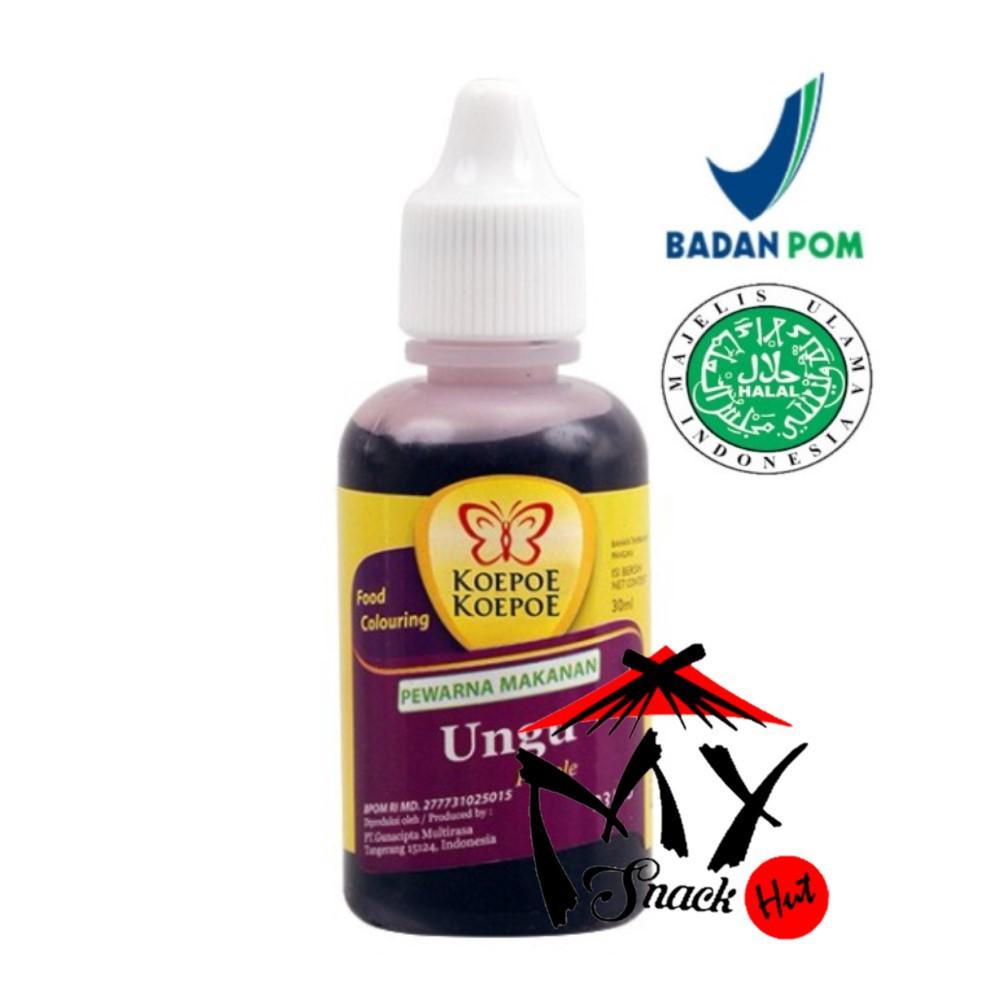 

KOEPOE PEWARNA UNGU 30ML - KUPU SUMBO MAKANAN VIOLET PURPLE - FOOD BAKING COLOURING HALAL MUI Berkualitas