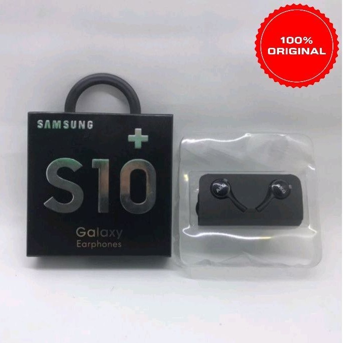 Headset Samsung S10 Plus Original 100% Stereo Earphones Buds Full Bass / Headsfree Samsung Original