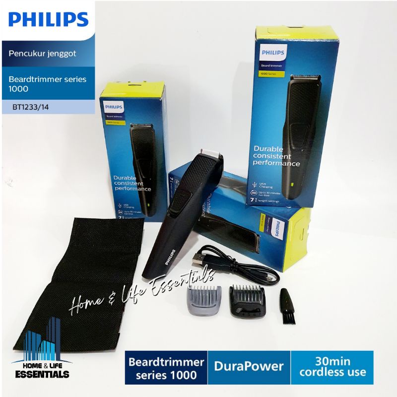 Philips BT1233 Beard Trimmer Alat Cukur Rambut / Alat Cukur Kumis Jenggot Philips