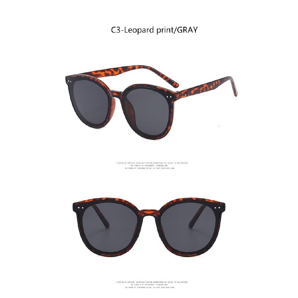 Fashion round frame ins trend men and women all-match sunglasses