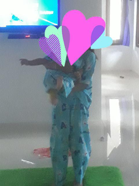 Piyama Doraemon Pintu Ajaib Biru Muda