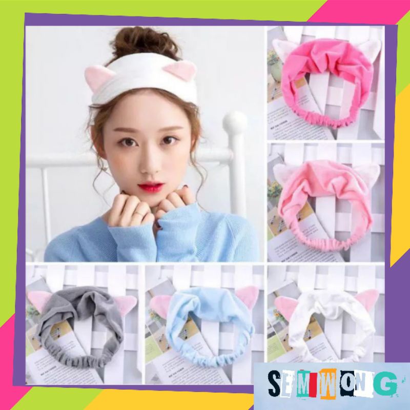 BANDO TELINGA KUCING / HEADBAND KUPING KUCING / BANDANA