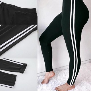  JL072  Chamele Celana  training  Sport legging hitam 