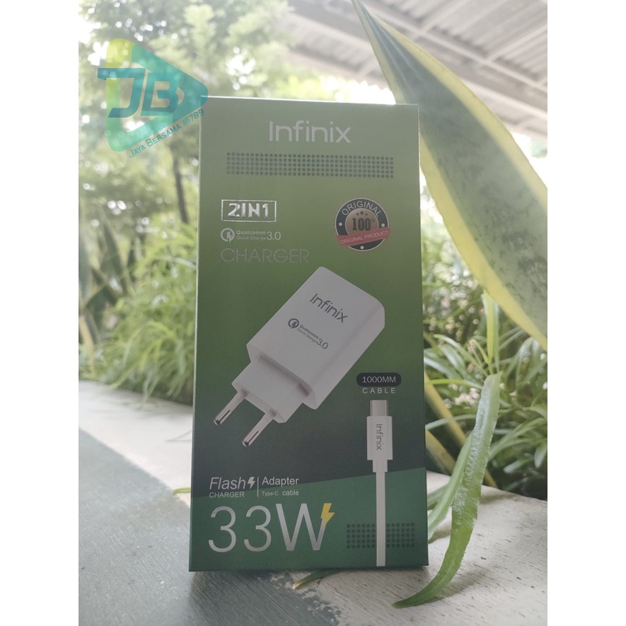 Charger Cashan Infinix Fast Charging 3A 33W ORIGINAL tipe c USB JB5807