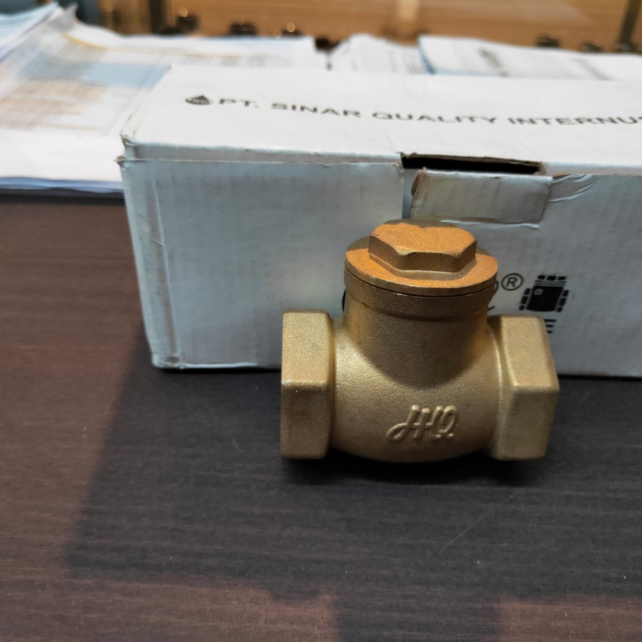 Check Valve Brass Merk HQ ukuran 3/4 inch