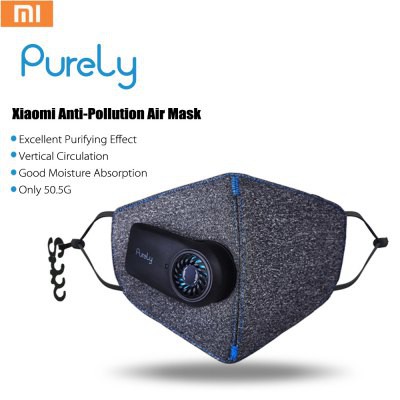 XIAOMI PURELY KN95 Anti-Pollution Air Mask PM2.5 with 550mAh Rechargeable Battery