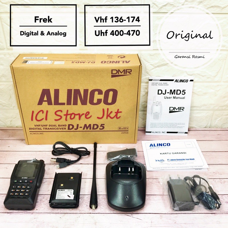 Ht alinco dj md5 / Alinco Dj md5t / Ht alinco dmr garansi reami