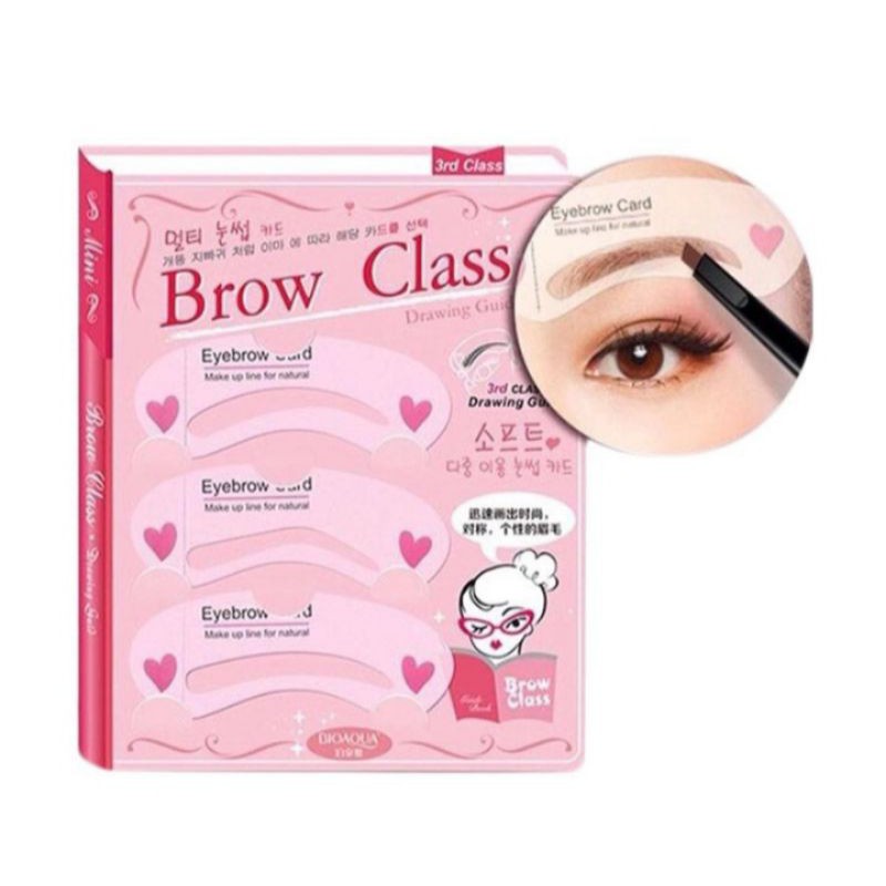 Cetakan Alis Mini Brow Class isi 3 - Cetakan Gambar Alis