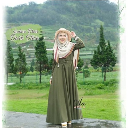 BIG SALE 2020>NISA SABYAN Gamis Modern Busana Muslim Wanita Terbaru AUDREY Ori Mufida Dress Salma