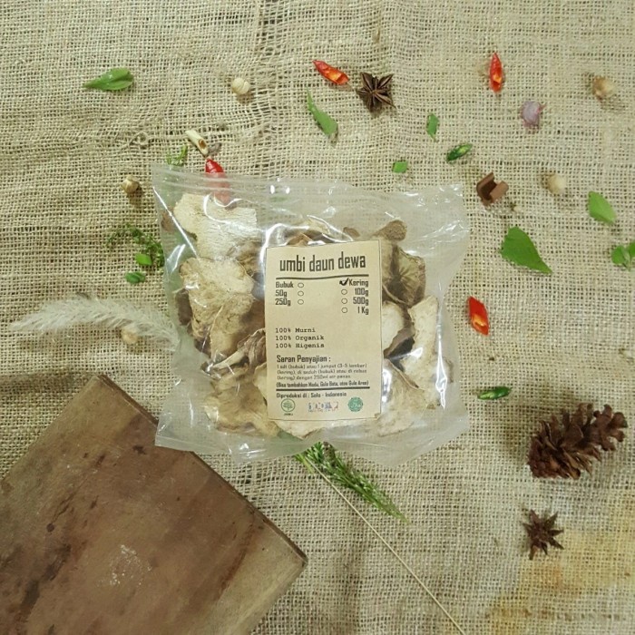 

UMBI DAUN DEWA KERING 50 GRAM - Gynura Divaricata - MURNI - JSR