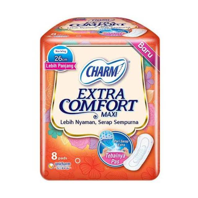 Charm Extra Comfort Maxi Non Wing 8pads