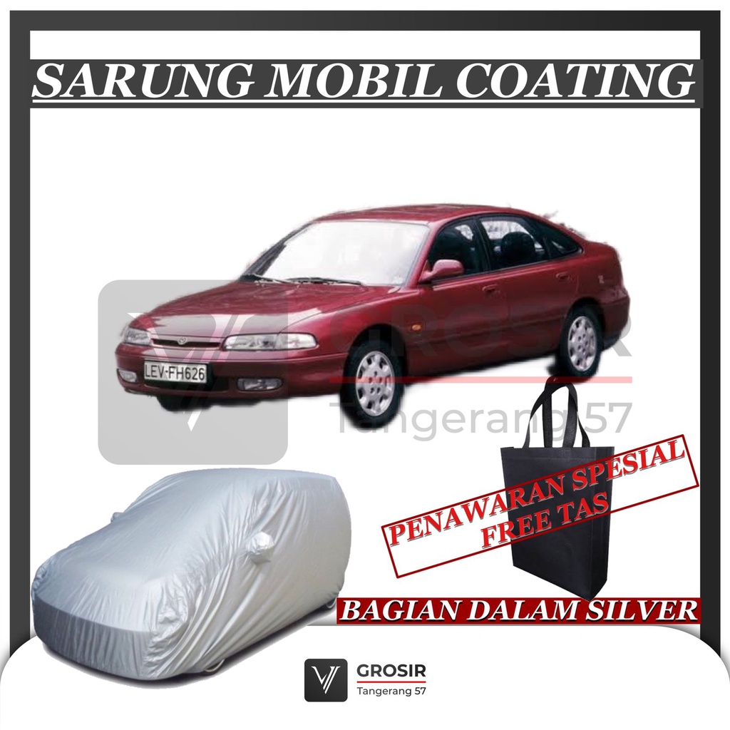 SARUNG MOBIL MAZDA 626 CAPELLLA COATING SILVER BODY COVER MAZDA 626