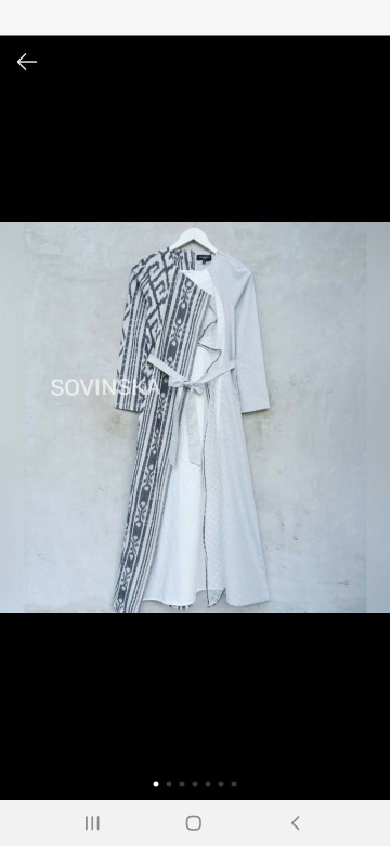 Kemeja Tenun Wtp 22 Abu-abu Baju Atasan Pria Kerja Modern