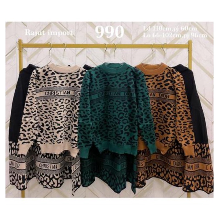 One Set Wanita Rok Rajut Dior Import