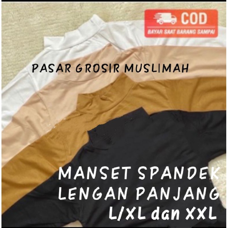 INNER MANSET LENGAN PANJANG / MANSET SPANDEK TANGAN PANJANG'  / BAJU MANSET SPANDEK XL ( BB 45-60 kg) XXL (BB 65-80 kg) ( ANTI GERAH BAHAN SPANDEK / MANSET BAJU SIZE STANDARD DAN JUMBO / BAJU DALAMAN MANSET SPANDEK BISA COD