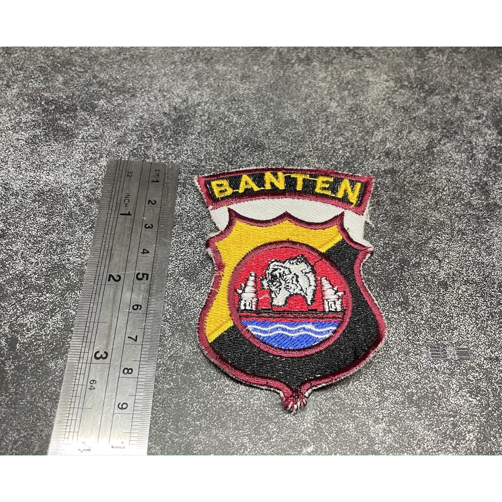 Bet Polres Banten - Badge Baju Polda Banten Bordir