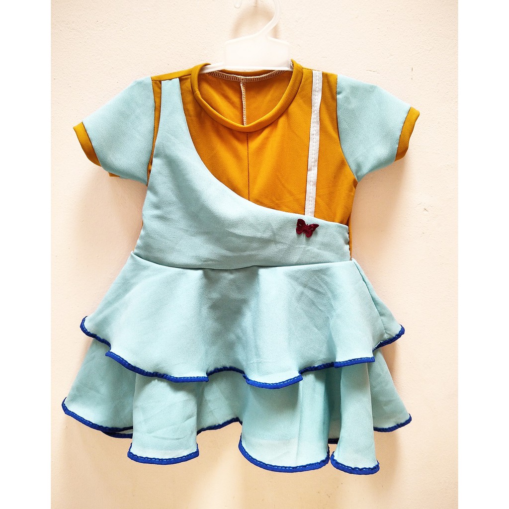 Dress Butterfly 1-2 Tahun - Baju Anak Murah - Terusan Anak Perempuan - Dres Kupu Kupu - Blus Harian