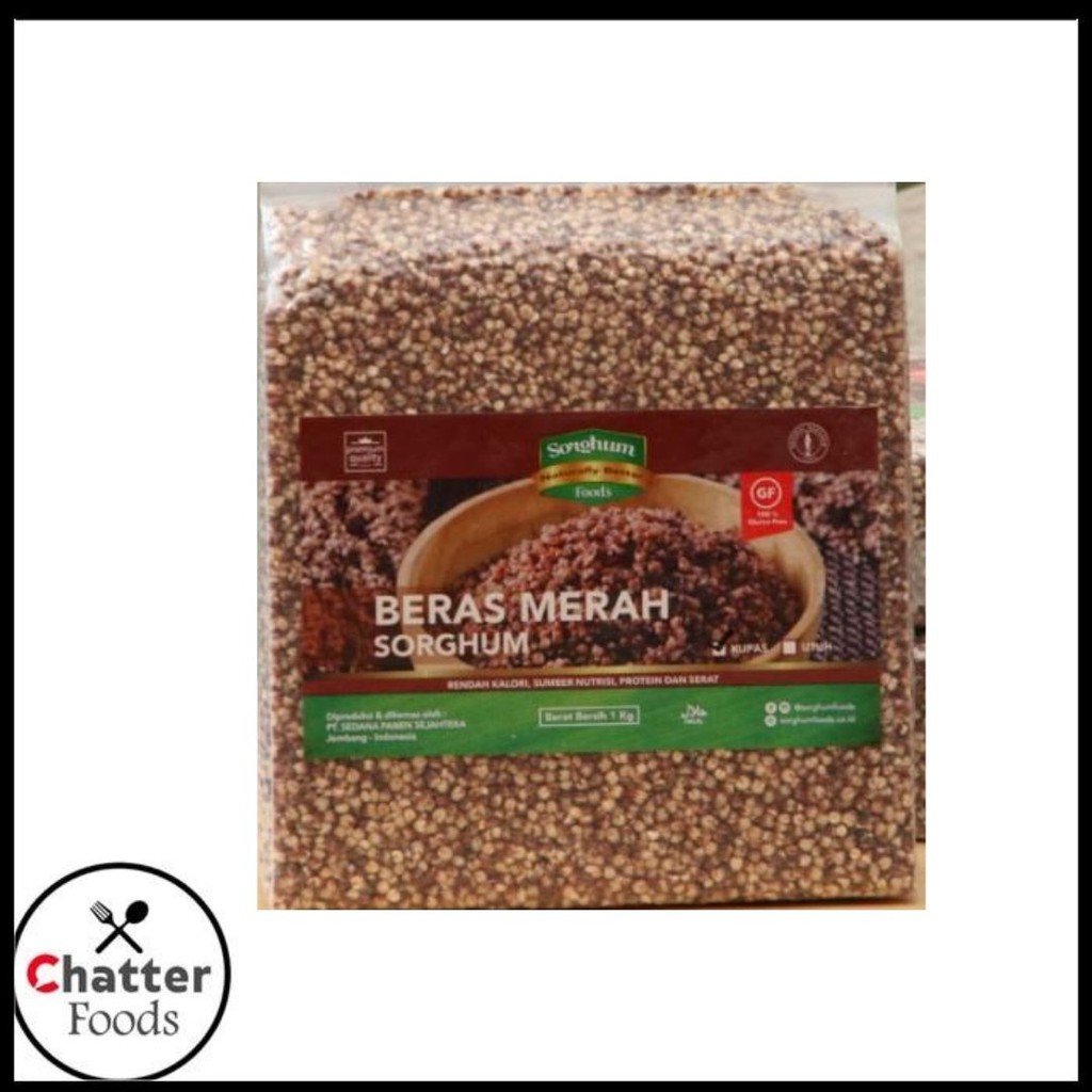 Beras Merah Sorghum 1kg Beras Organik Rendah Kalori Beras Merah Sorghum 1kg Beras Organik Rendah Kalori