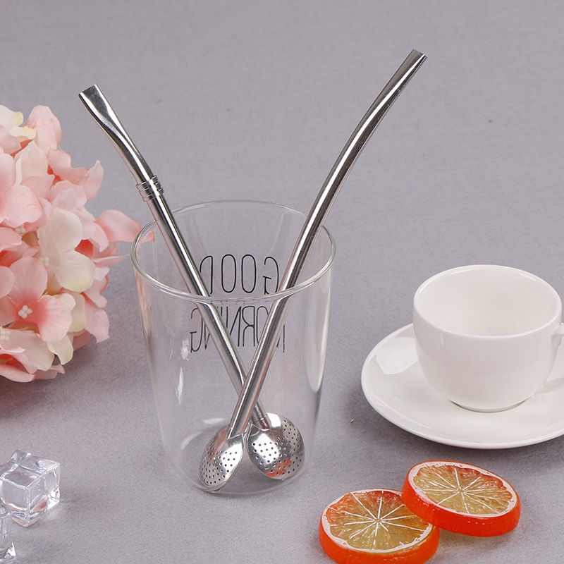 Sedotan Minum Teh Bahan Stainless Steel