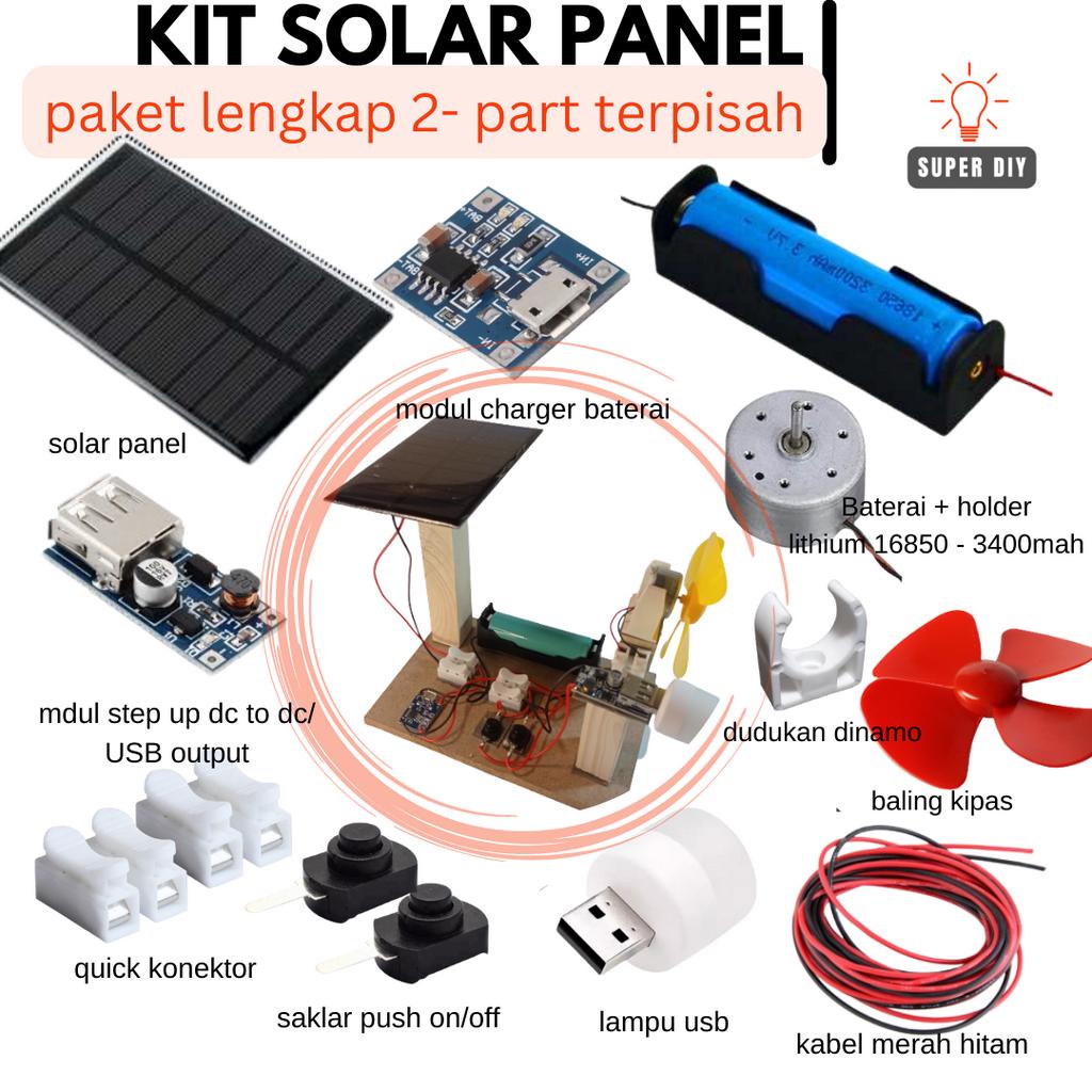 BAHAN EDUKASI PEMBANGKIT LISTRIK TENAGA MATAHARI solar cell solar panel  mini untuk edukasi dan prakarya diy